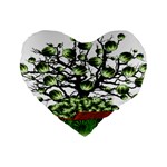 Watermelon Tree Abstraction On Watermelon Abundance Standard 16  Premium Heart Shape Cushions Front