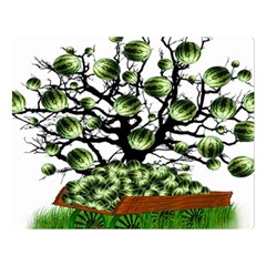 Watermelon Tree Abstraction On Watermelon Abundance Two Sides Premium Plush Fleece Blanket (large) by pakminggu