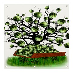 Watermelon Tree Abstraction On Watermelon Abundance Banner And Sign 3  X 3  by pakminggu