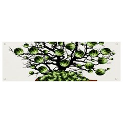 Watermelon Tree Abstraction On Watermelon Abundance Banner And Sign 9  X 3  by pakminggu