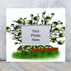 Watermelon Tree Abstraction On Watermelon Abundance White Wall Photo Frame 5  X 7  by pakminggu