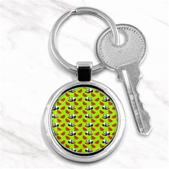 Watermelon Panda Background Wallpaper Key Chain (round) by pakminggu