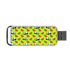 Watermelon Panda Background Wallpaper Portable Usb Flash (one Side) by pakminggu