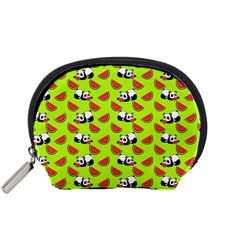 Watermelon Panda Background Wallpaper Accessory Pouch (small) by pakminggu