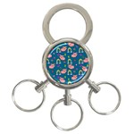 Texture Seamless Sample Digital Scrapbooking 3-Ring Key Chain Front