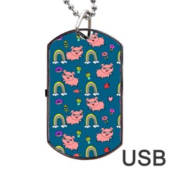 Texture Seamless Sample Digital Scrapbooking Dog Tag Usb Flash (two Sides) by pakminggu