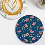 Texture Seamless Sample Digital Scrapbooking UV Print Round Tile Coaster Front