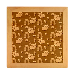 Texture Seamless Sample Digital Scrapbooking Wood Photo Frame Cube