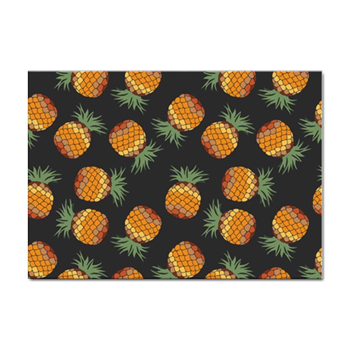 Pineapple Background Pineapple Pattern Sticker A4 (100 pack)