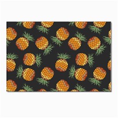 Pineapple Background Pineapple Pattern Postcard 4 x 6  (pkg Of 10) by pakminggu