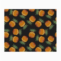 Pineapple Background Pineapple Pattern Small Glasses Cloth (2 Sides) by pakminggu