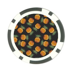 Pineapple Background Pineapple Pattern Poker Chip Card Guard by pakminggu