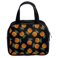 Pineapple Background Pineapple Pattern Classic Handbag (two Sides) by pakminggu