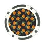 Pineapple Background Pineapple Pattern Poker Chip Card Guard (10 pack) Back