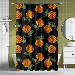 Pineapple Background Pineapple Pattern Shower Curtain 48  X 72  (small)  by pakminggu