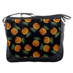 Pineapple Background Pineapple Pattern Messenger Bag by pakminggu