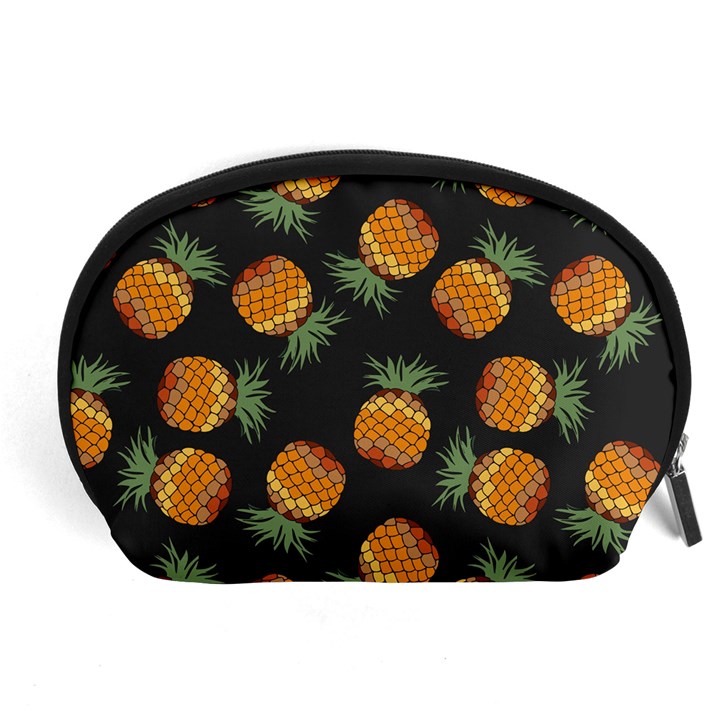 Pineapple Background Pineapple Pattern Accessory Pouch (Large)