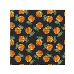 Pineapple Background Pineapple Pattern Square Satin Scarf (30  X 30 ) by pakminggu