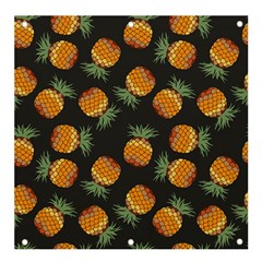 Pineapple Background Pineapple Pattern Banner And Sign 4  X 4  by pakminggu