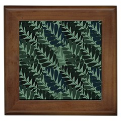 Background Pattern Leaves Texture Design Wallpaper Framed Tile by pakminggu