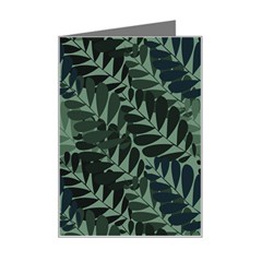 Background Pattern Leaves Texture Design Wallpaper Mini Greeting Card by pakminggu