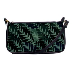 Background Pattern Leaves Texture Design Wallpaper Shoulder Clutch Bag by pakminggu