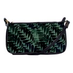 Background Pattern Leaves Texture Design Wallpaper Shoulder Clutch Bag Front