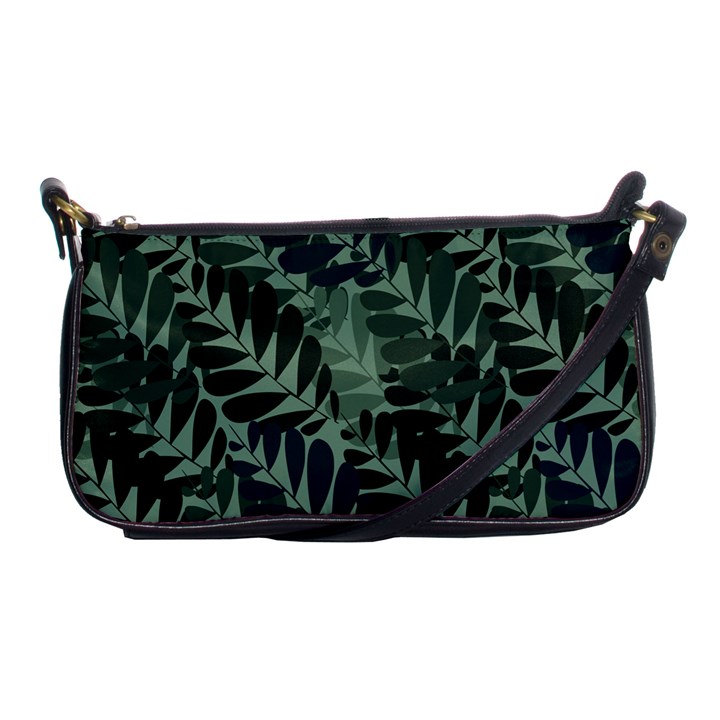 Background Pattern Leaves Texture Design Wallpaper Shoulder Clutch Bag