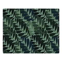 Background Pattern Leaves Texture Design Wallpaper Two Sides Premium Plush Fleece Blanket (large) by pakminggu