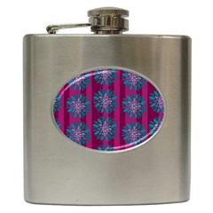 Art Floral Pattern Flower Seamless Decorative Hip Flask (6 Oz) by pakminggu