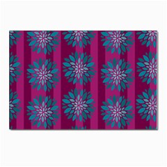 Art Floral Pattern Flower Seamless Decorative Postcard 4 x 6  (pkg Of 10) by pakminggu