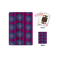 Art Floral Pattern Flower Seamless Decorative Playing Cards Single Design (mini) by pakminggu