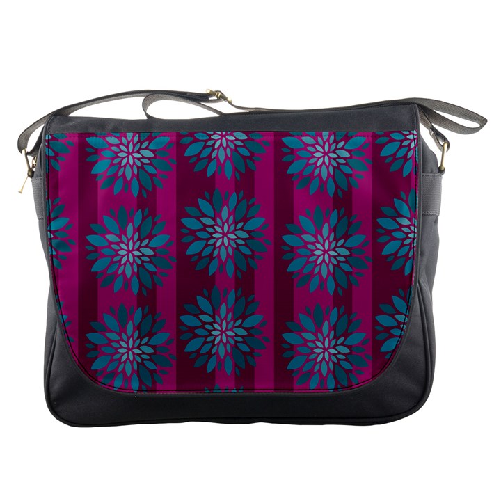 Art Floral Pattern Flower Seamless Decorative Messenger Bag