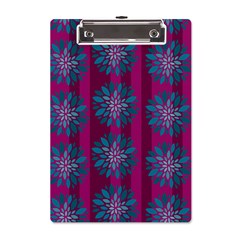 Art Floral Pattern Flower Seamless Decorative A5 Acrylic Clipboard by pakminggu