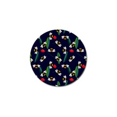 Art Floral Design Pattern Floral Pattern Golf Ball Marker by pakminggu