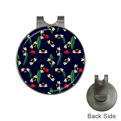 Art Floral Design Pattern Floral Pattern Hat Clips With Golf Markers by pakminggu