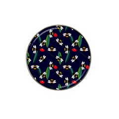 Art Floral Design Pattern Floral Pattern Hat Clip Ball Marker (4 Pack) by pakminggu