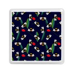 Art Floral Design Pattern Floral Pattern Memory Card Reader (square) by pakminggu