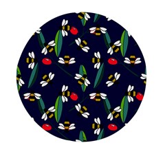 Art Floral Design Pattern Floral Pattern Mini Round Pill Box (pack Of 5) by pakminggu