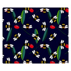 Art Floral Design Pattern Floral Pattern Premium Plush Fleece Blanket (small) by pakminggu