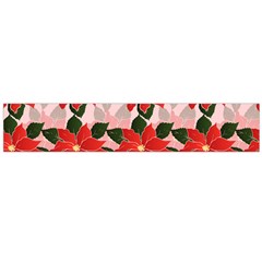 Poinsettia Pattern Seamless Pattern Christmas Xmas Large Premium Plush Fleece Scarf  by pakminggu