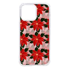 Poinsettia Pattern Seamless Pattern Christmas Xmas Iphone 14 Pro Max Tpu Uv Print Case