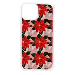 Poinsettia Pattern Seamless Pattern Christmas Xmas Iphone 13 Mini Tpu Uv Print Case