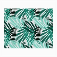 Background Pattern Texture Leaves Design Wallpaper Small Glasses Cloth (2 Sides) by pakminggu