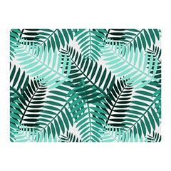 Background Pattern Texture Leaves Design Wallpaper Two Sides Premium Plush Fleece Blanket (mini)