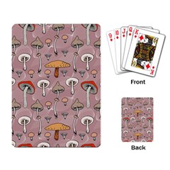 Mushrooms Autumn Fall Pattern Seamless Decorative Playing Cards Single Design (rectangle) by pakminggu