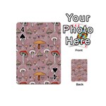 Mushrooms Autumn Fall Pattern Seamless Decorative Playing Cards 54 Designs (Mini) Front - Spade4