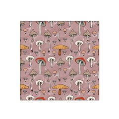 Mushrooms Autumn Fall Pattern Seamless Decorative Satin Bandana Scarf 22  X 22  by pakminggu