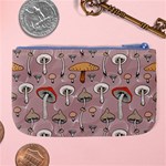 Mushrooms Autumn Fall Pattern Seamless Decorative Large Coin Purse Back