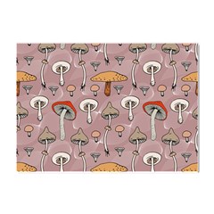 Mushrooms Autumn Fall Pattern Seamless Decorative Crystal Sticker (a4) by pakminggu